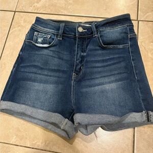 KanCan Dark Blue Jean Shorts